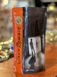 Java Zombie Medium coffee bag with the new look