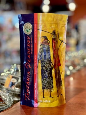 Tanzania Peaberry coffee bag with the new look