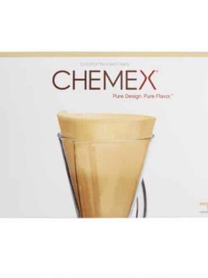 Chemex half-moon coffee filters unbleached for 3 cup pour-over