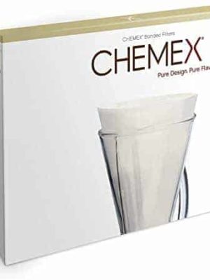 Chemex half-moon coffee filters white for 3 cup pour-over