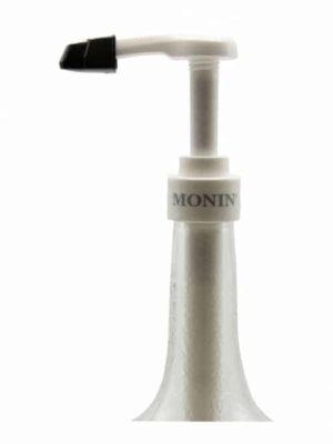 Monin 750 mL syrup pump on glass bottle