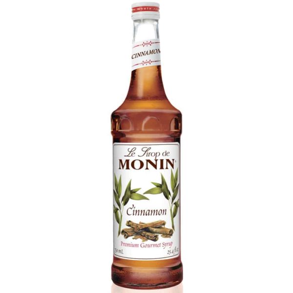 Monin Cinnamon syrup in glass bottle