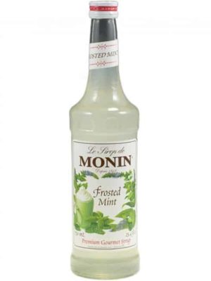 Monin frosted mint in glass bottle