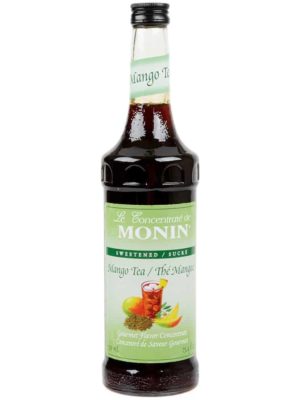 Monin Mango Tea Concentrate in glass bottle