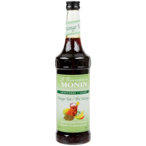 Monin Mango Tea Concentrate in glass bottle