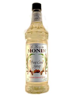 Monin Pure Cane Syrup in 1 litre plastic bottle