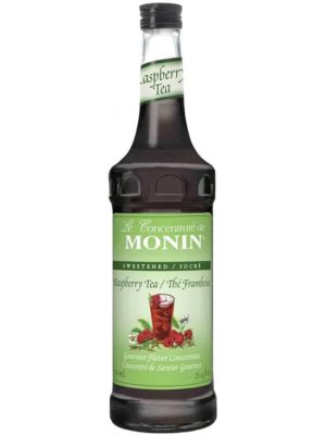 Monin Raspberry Tea Concentrate in glass bottle