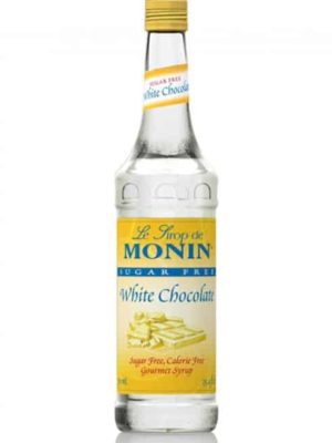 Monin Sugar free White Chocolate in glass bottle