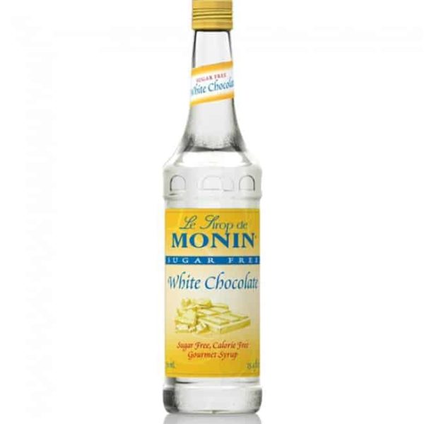 Monin Sugar free White Chocolate in glass bottle