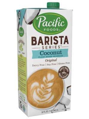 Pacific barista coconut milk alternate dairy free carton