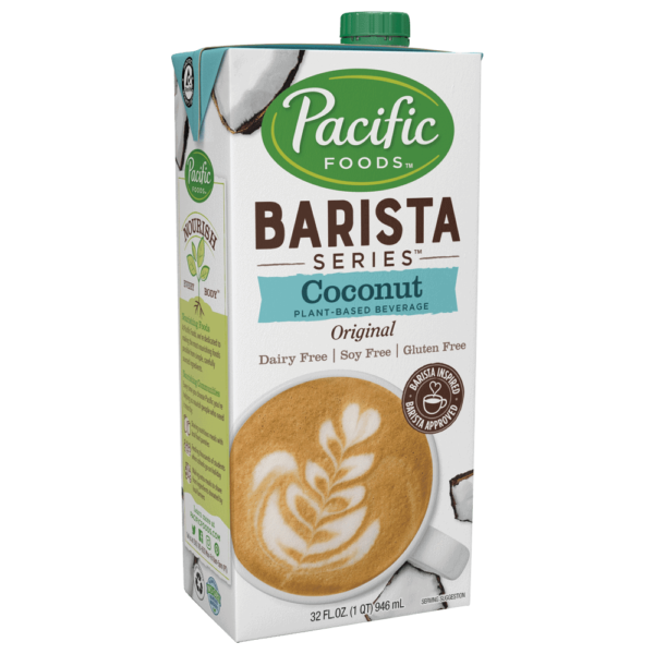 Pacific barista coconut milk alternate dairy free carton