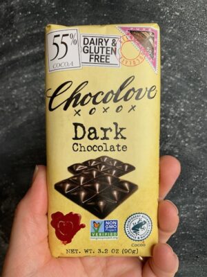 Chocolove bar of Pure 55% Dark Chocolate