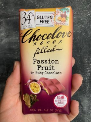 Chocolove Passion Fruit in 34% Ruby Chocolate