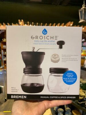 Grosche Bremen Coffee Grinder Black hand grinder
