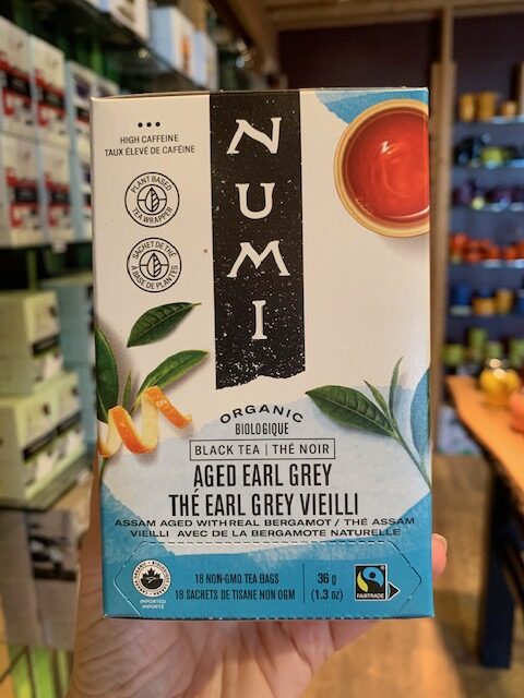 Numi Aged Earl Grey Black Tea box