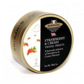 Simpkins Strawberries & Cream Travel Sweets Tin