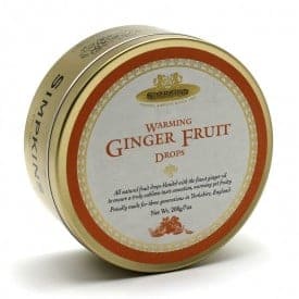 Simpkins Ginger Fruit Travel Sweets Tin