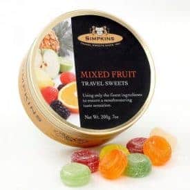 Simpkins Mixed Fruit Travel Sweets Tin