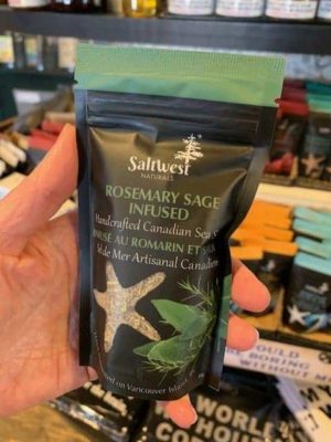 Saltwest Rosemary Sage Infused Sea Salt Bag