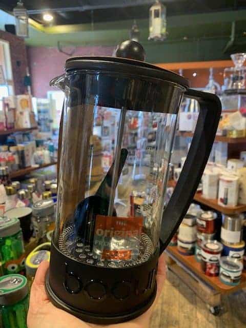 French Press with Bru-Stop Large 48oz Black