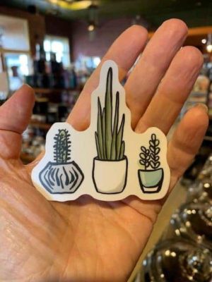 Vinyl Waterproof Sticker Decal Tri-Cactus