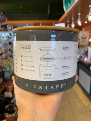 Airscape Ceramic Canister Short Gray