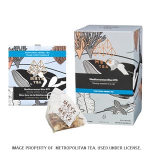Metz Mediterranean Blue Herbal Tea Bags Box
