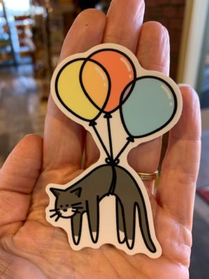 Vinyl-Sticker-Balloon-Cat