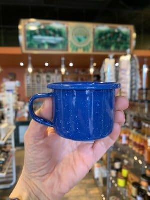 Enamel Blue Cup 4oz