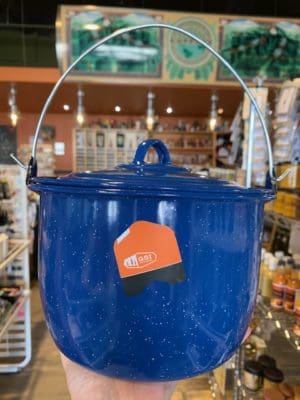 Enamel Convex Kettle Blue 3 Quart