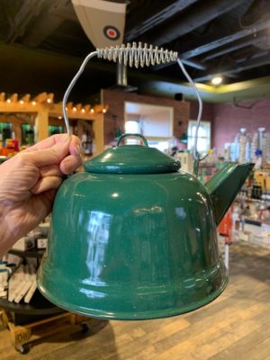 Enamel Green Kettle