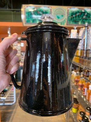 Enamel Percolator Black 8 Cup