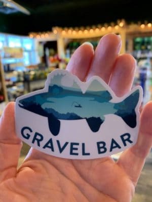 Gravel Bar Trout Vinyl Sticker