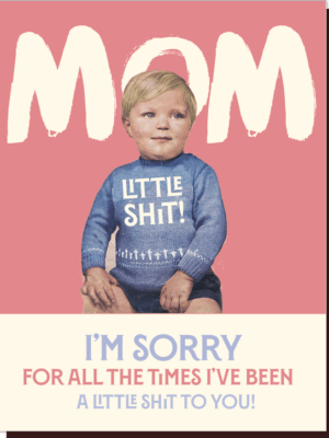 Offensive & Delightful Sorry Mom Card