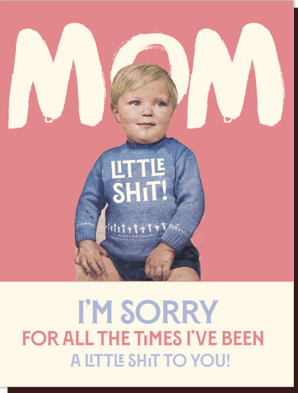 Offensive & Delightful Sorry Mom Card