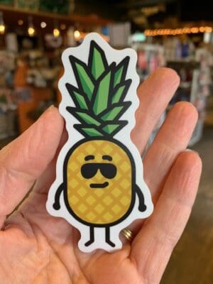 Vinyl Sticker Pineapple Sunglasses