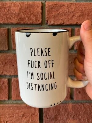 Prairie Chick Mug Social Distancing