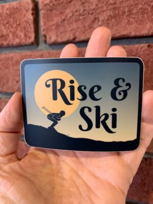 Vinyl Sticker - Rise & Ski