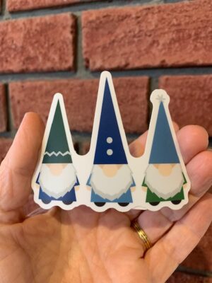 Vinyl Sticker - Three Gnomes