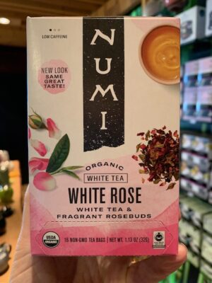 Numi White Rose Tea box