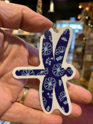 Vinyl Sticker – Floral Dragonfly