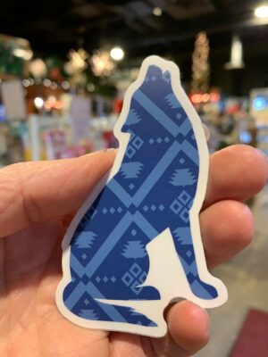 Vinyl Sticker – Patterned Wolf