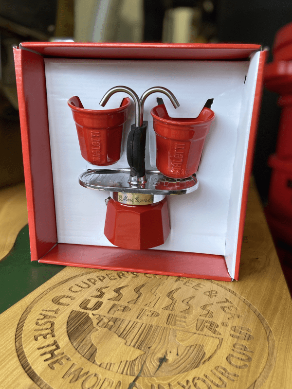 Bialetti 2 Cups Mini Express RED Stovetop Espresso Maker