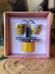 Bialetti Mini Express 2 Cup - Yellow Lichtnstein