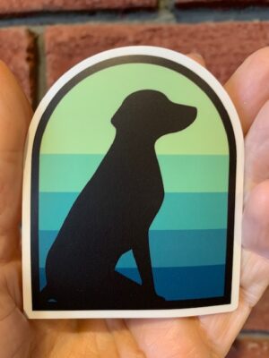 Vinyl Sticker Dog Silhouette