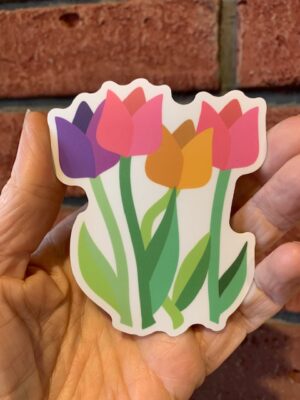Vinyl Sticker Tulips