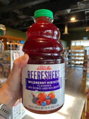 Bottle of Dr. Smoothie Wildberry Hibisicus Refresher concentrate