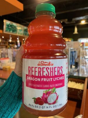 Dr. Smoothie Dragon fruit lychee refresher concentrate in a bottle