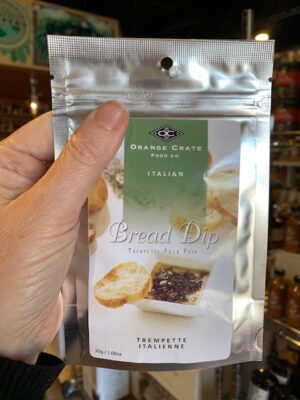 Orange Crate Italian bread dip in a silver sachet.