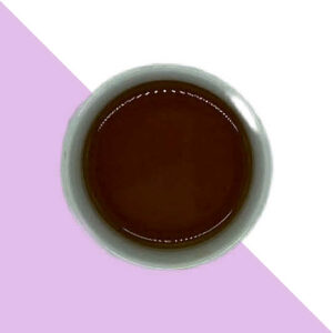 cup of oolong tea, top down view